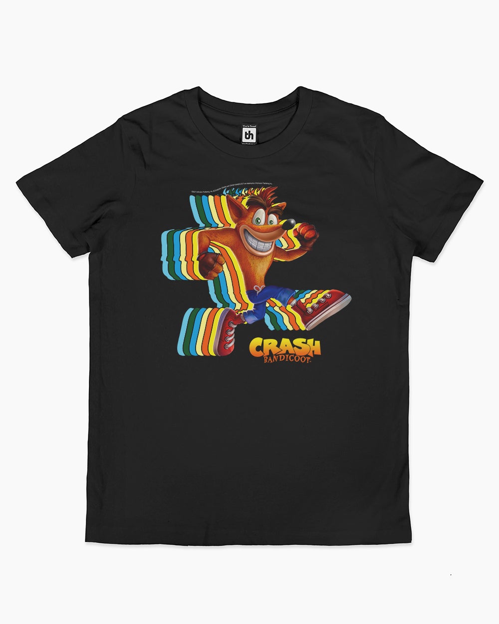 Crash Bandicoot Hyper Speed Kids T-Shirt Australia Online #colour_black