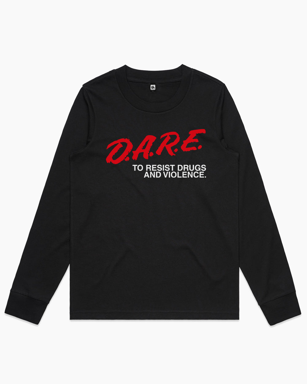 DARE to Resist Drugs and Violence Long Sleeve Australia Online #colour_black