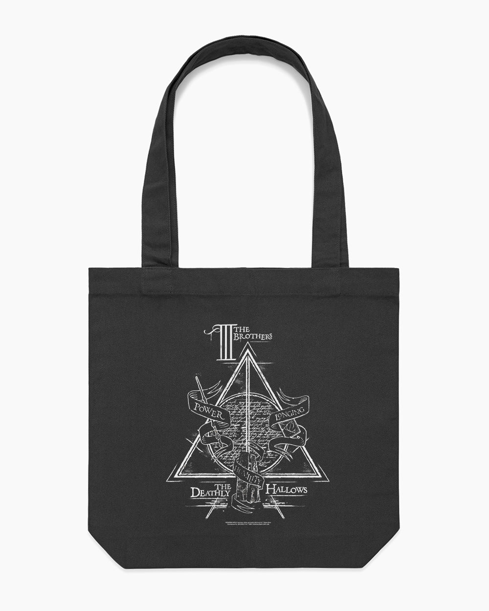 Deathly Hallows Logo Alt Tote Bag Australia Online #colour_black