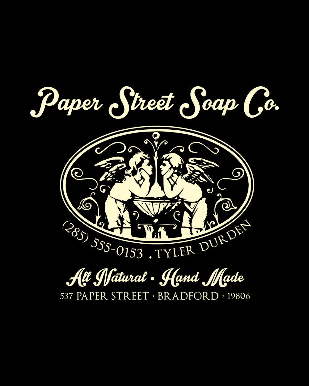 Paper Street Soap Co. Fight Club T-Shirt Australia Online #colour_black