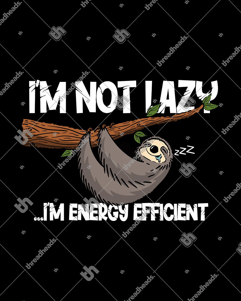 Energy Efficient Sloth Long Sleeve Australia Online #colour_black