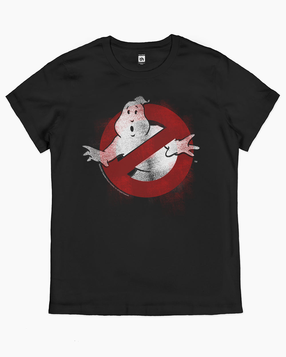 Ghostbusters Logo Distressed T-Shirt Australia Online #colour_black