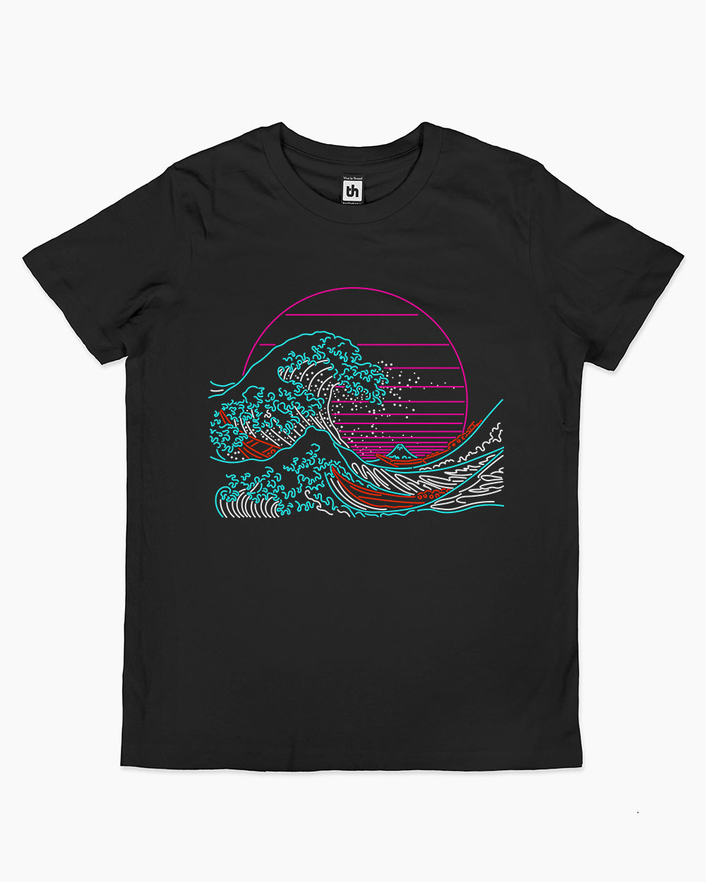 Great Neon Wave Kids T-Shirt | Japan Aesthetic Kids T-Shirt Australia