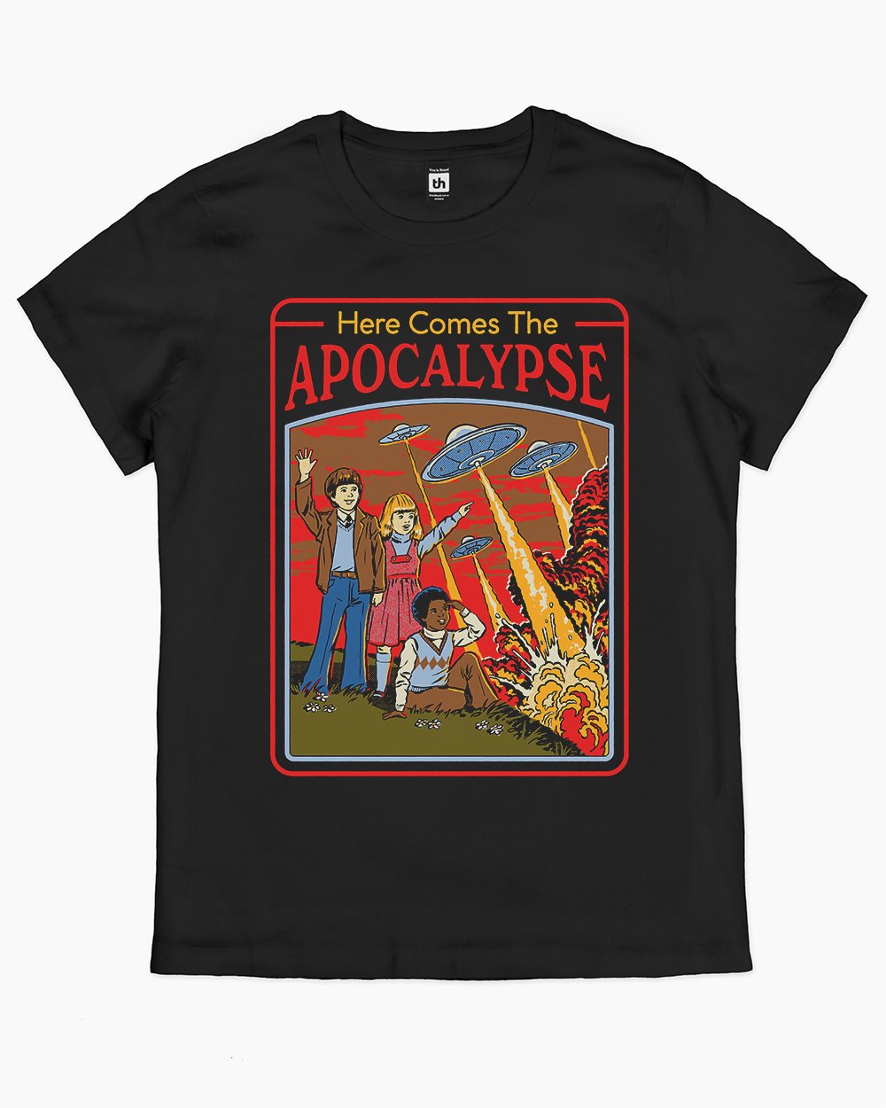 Here Comes the Apocalypse T-Shirt Australia Online #colour_black
