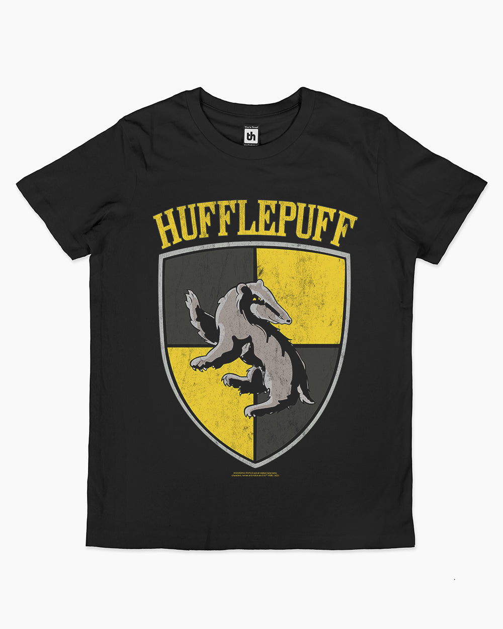 Hufflepuff Crest Kids T-Shirt Australia Online #colour_black