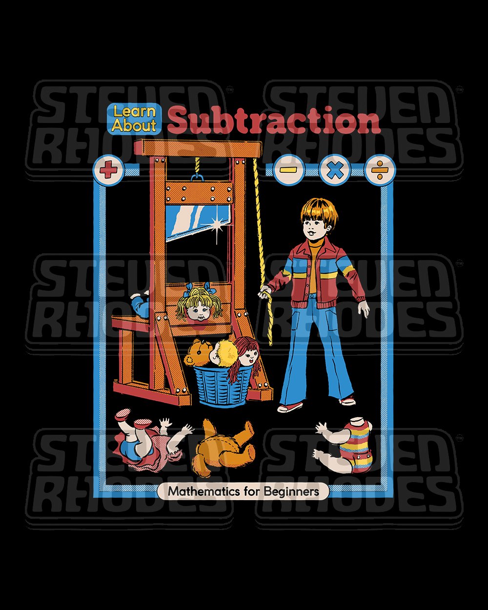 Learn About Subtraction T-Shirt Australia Online #colour_black