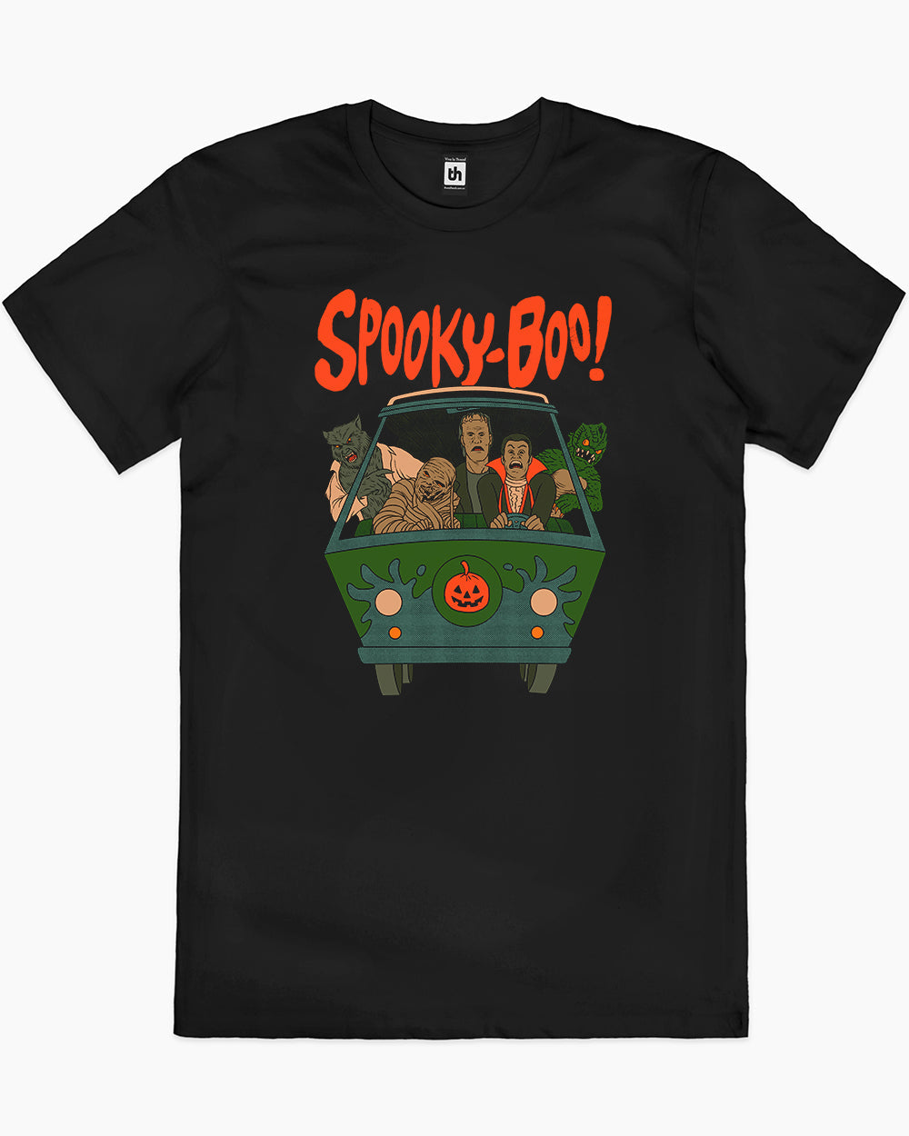 Spooky Boo! T-Shirt Australia Online #colour_black