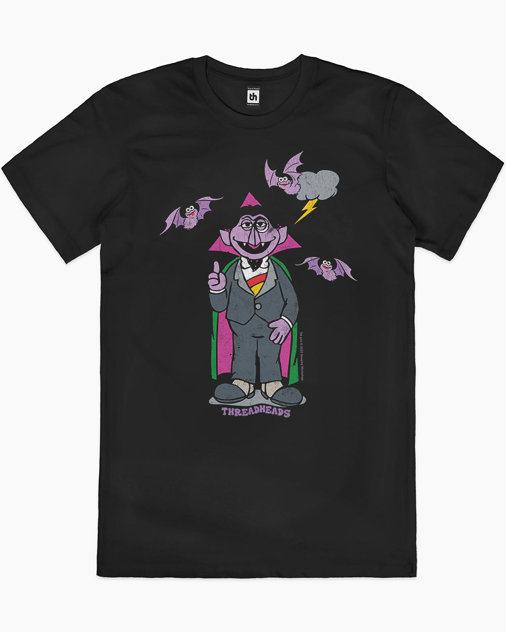 Count Von Count T-Shirt Australia Online #colour_black