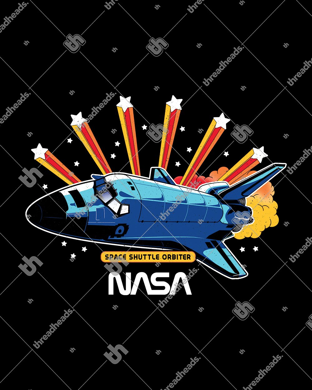 NASA Space Shuttle Orbiter Kids T-Shirt Australia Online #colour_black
