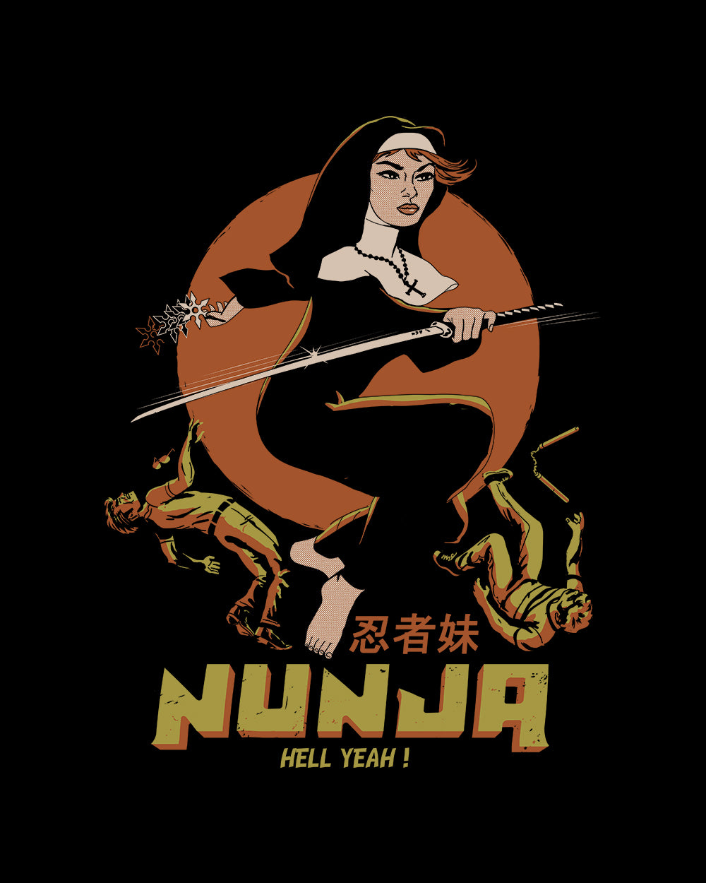 Nunja T-Shirt Australia Online #colour_black