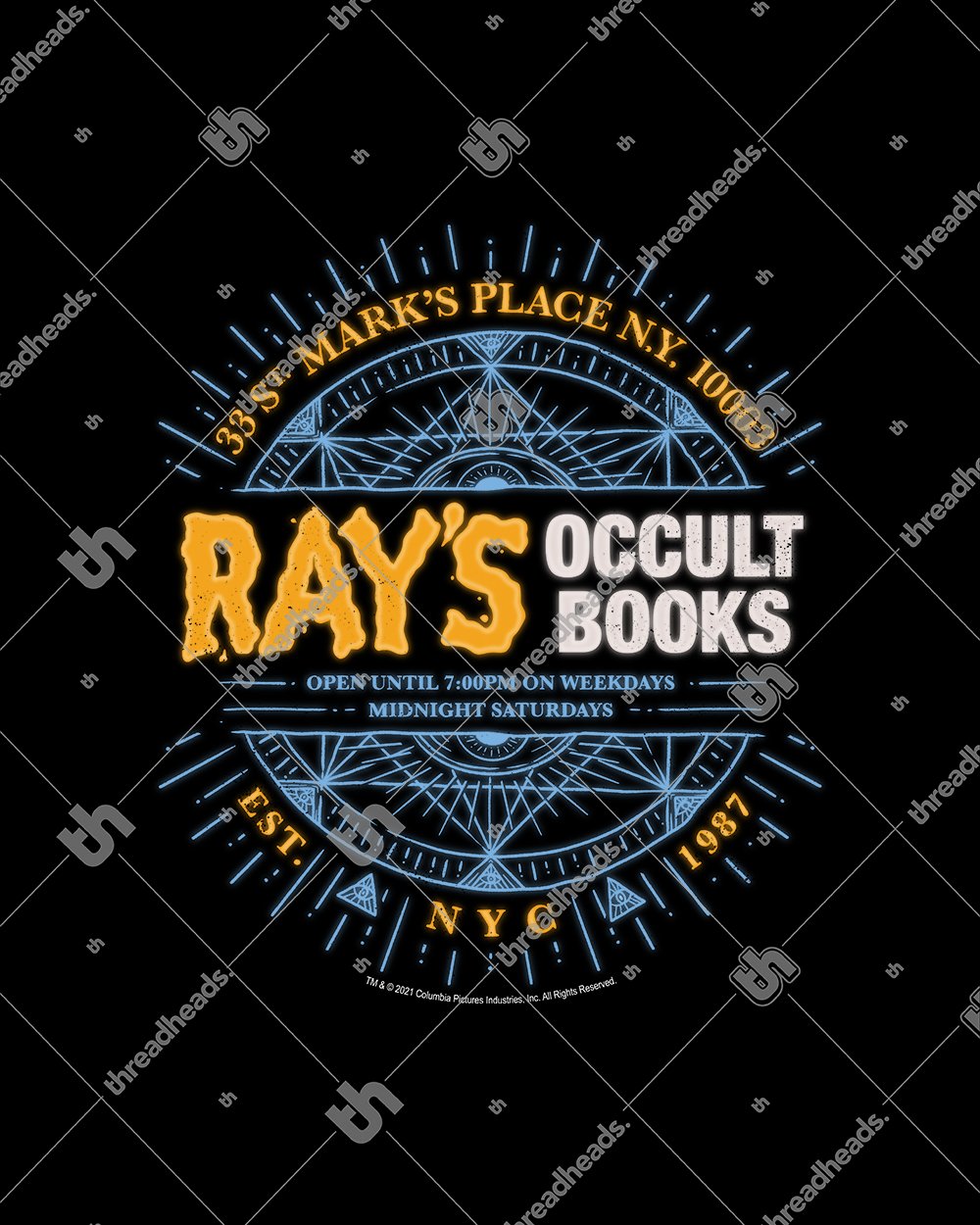 Ray's Occult Books T-Shirt Australia Online #colour_black