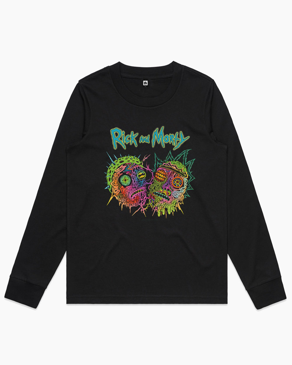 Rick and Morty Psychedelia Long Sleeve Australia Online #colour_black