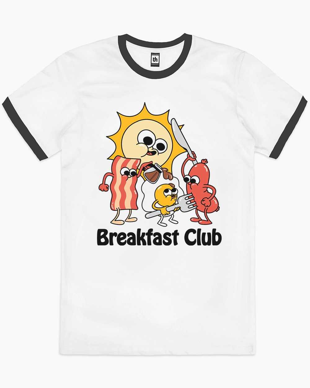 Breakfast Club T-Shirt Australia Online #colour_black ringer