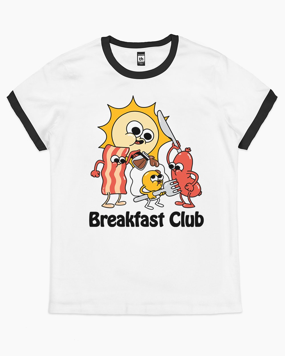 Breakfast Club T-Shirt Australia Online #colour_black ringer
