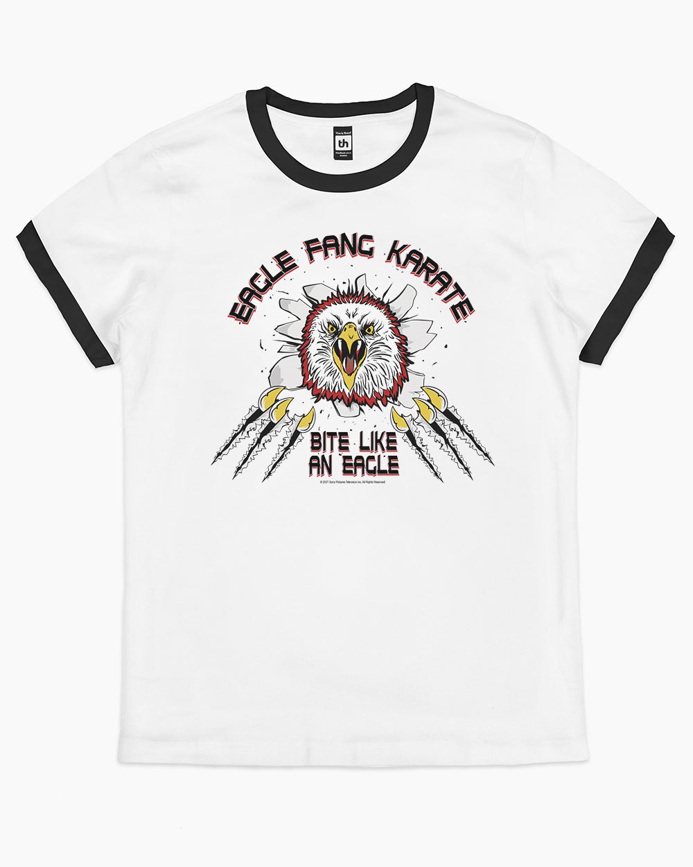 Eagle Fang Bite Like an Eagle T-Shirt Australia Online #colour_black ringer