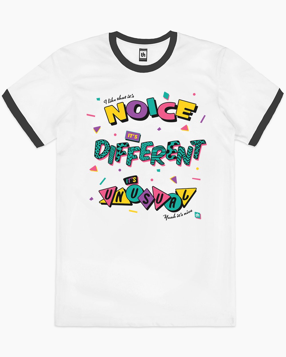 It's Noice It's Different It's Unusual T-Shirt Australia Online #colour_black ringer