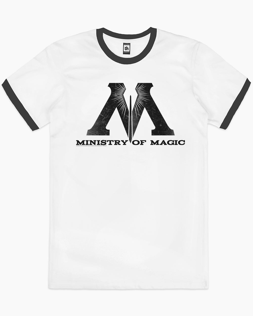 Ministry of Magic Logo T-Shirt Australia Online #colour_black ringer