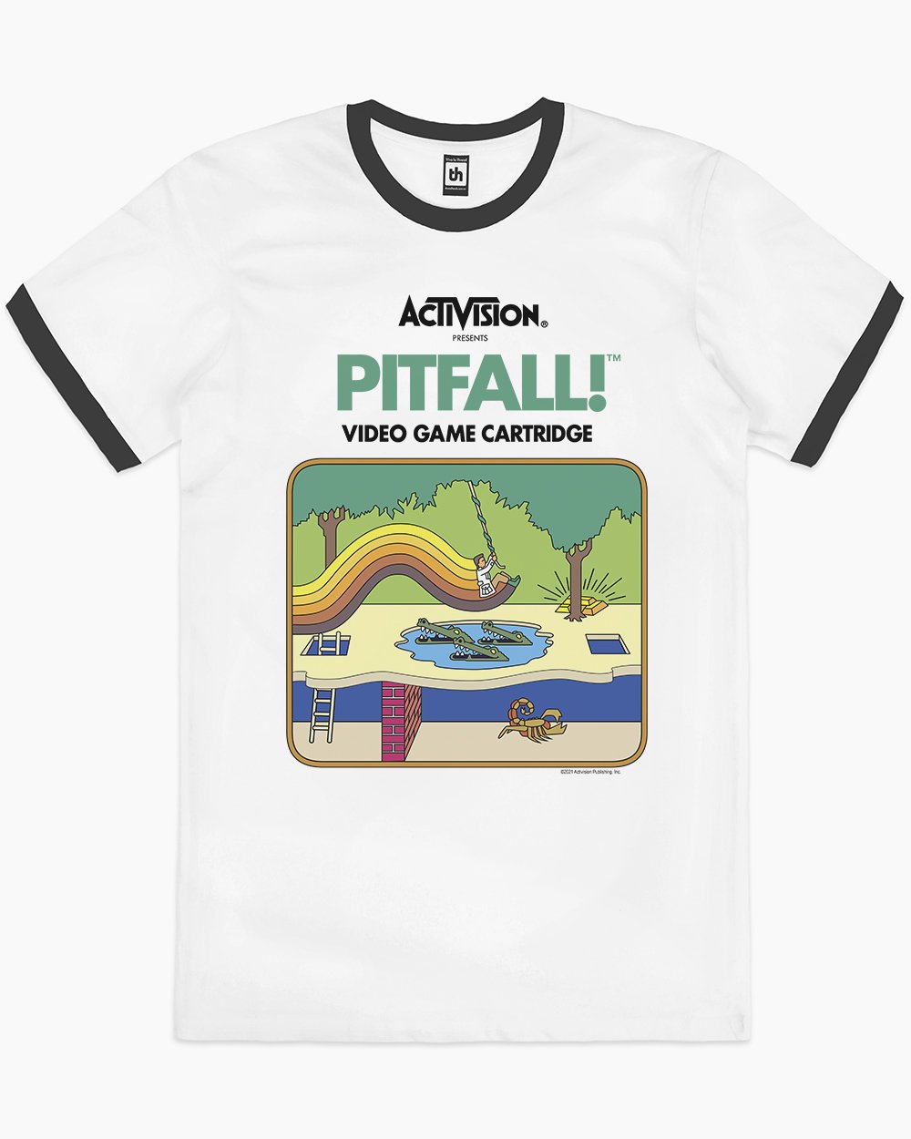 Pitfall T-Shirt Australia Online #colour_black ringer