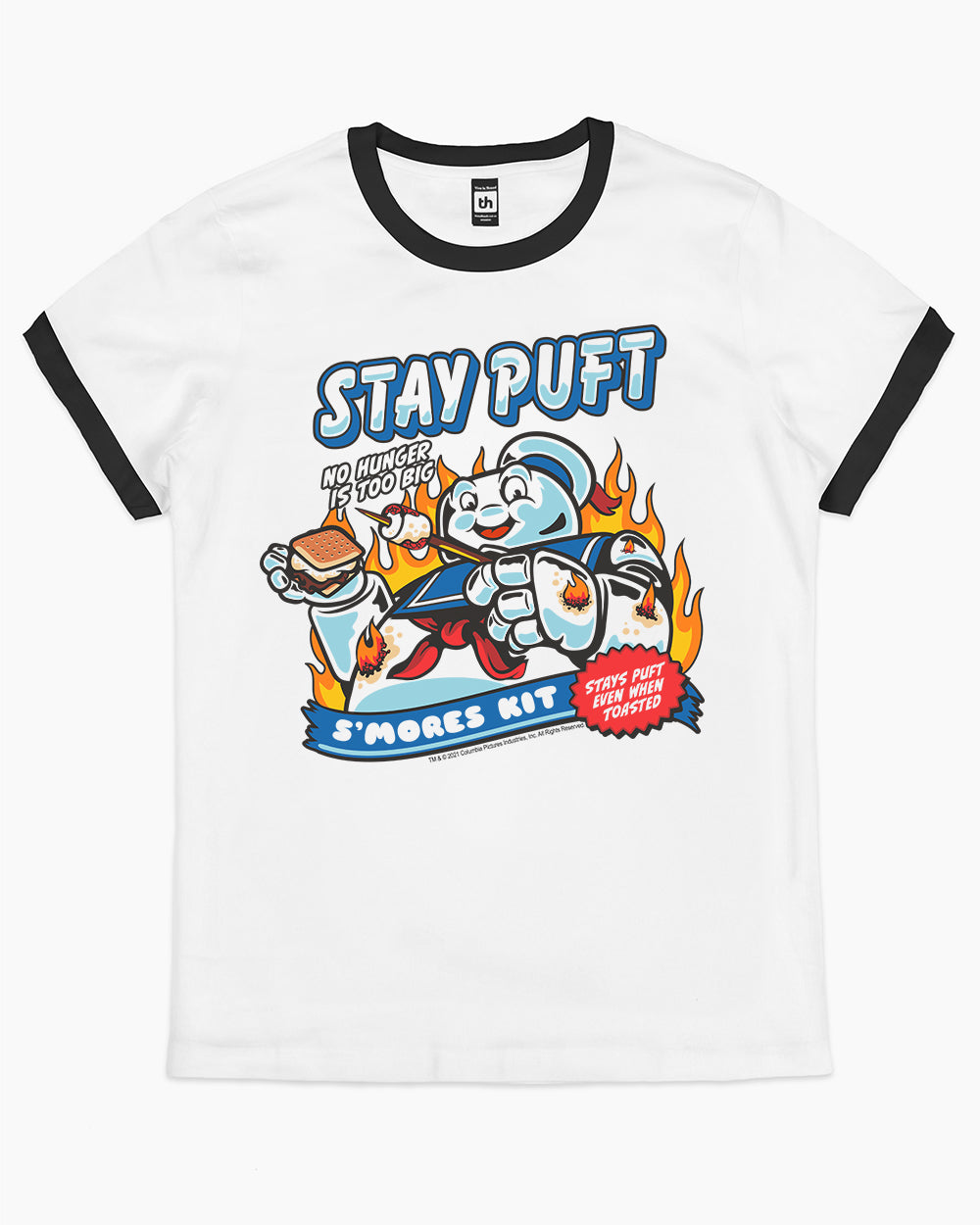 Stay Puft S'mores T-Shirt Australia Online #colour_black ringer