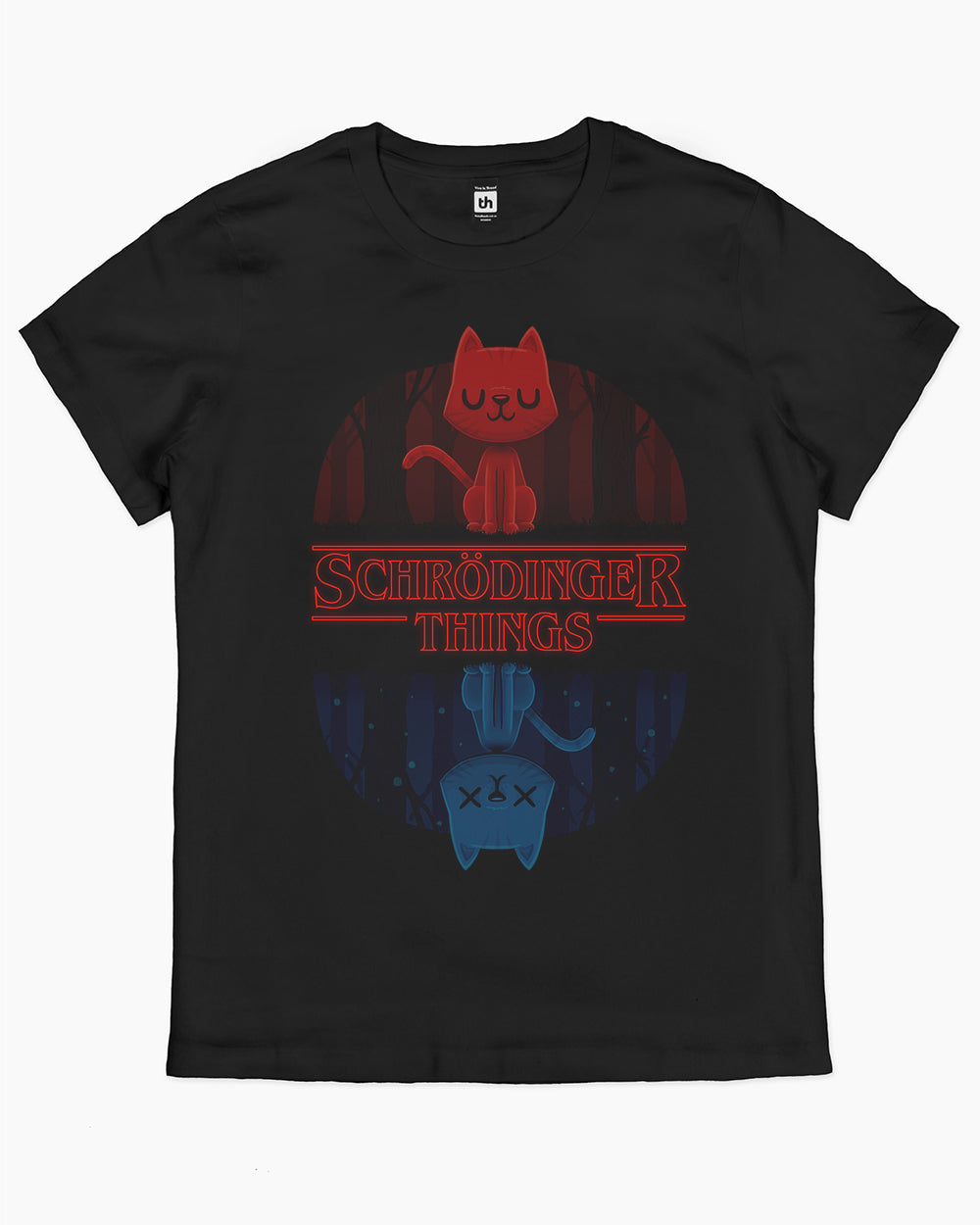 Schrodinger Things T-Shirt Australia Online #colour_black