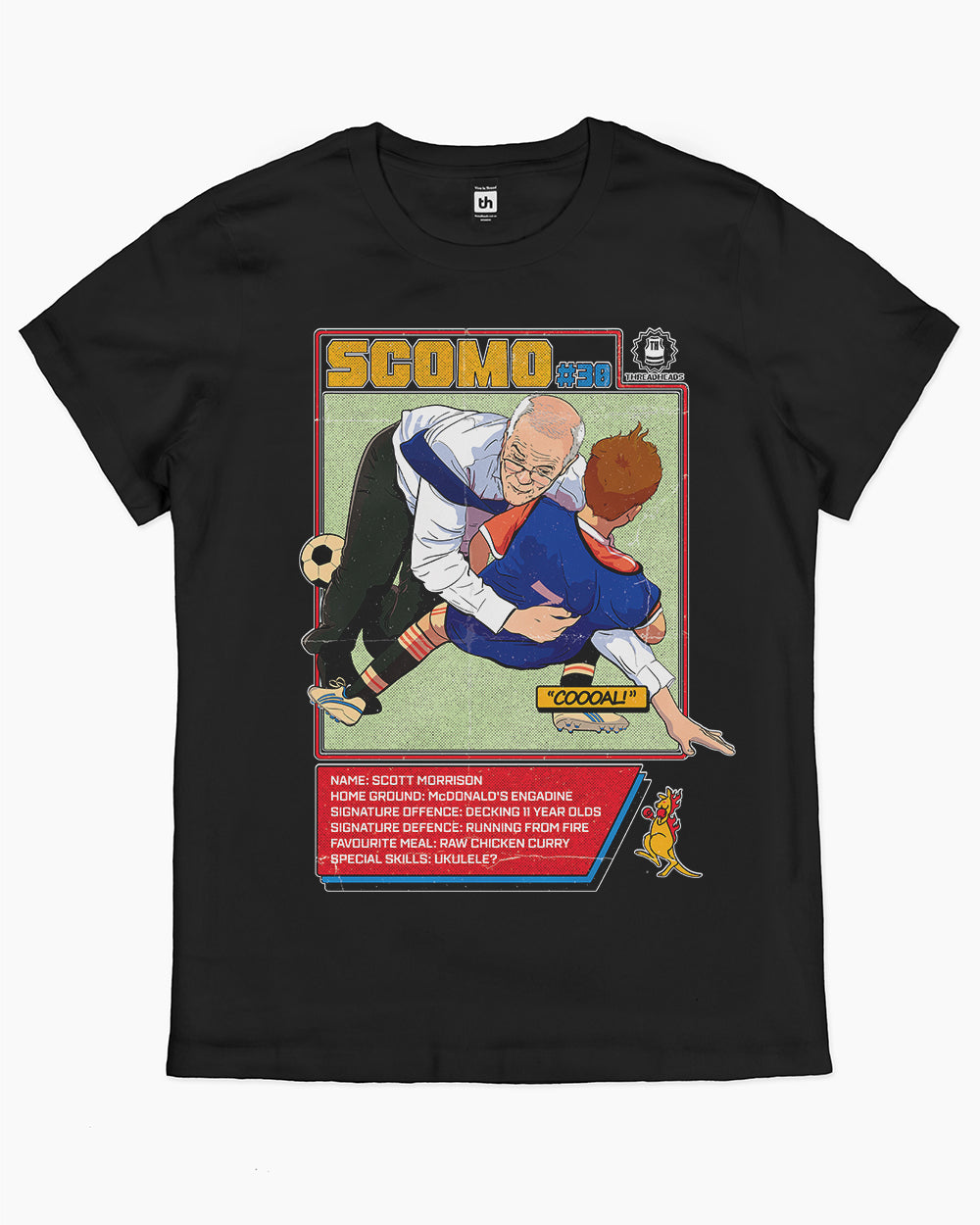 Scomo Tackle T-Shirt Australia Online #colour_black