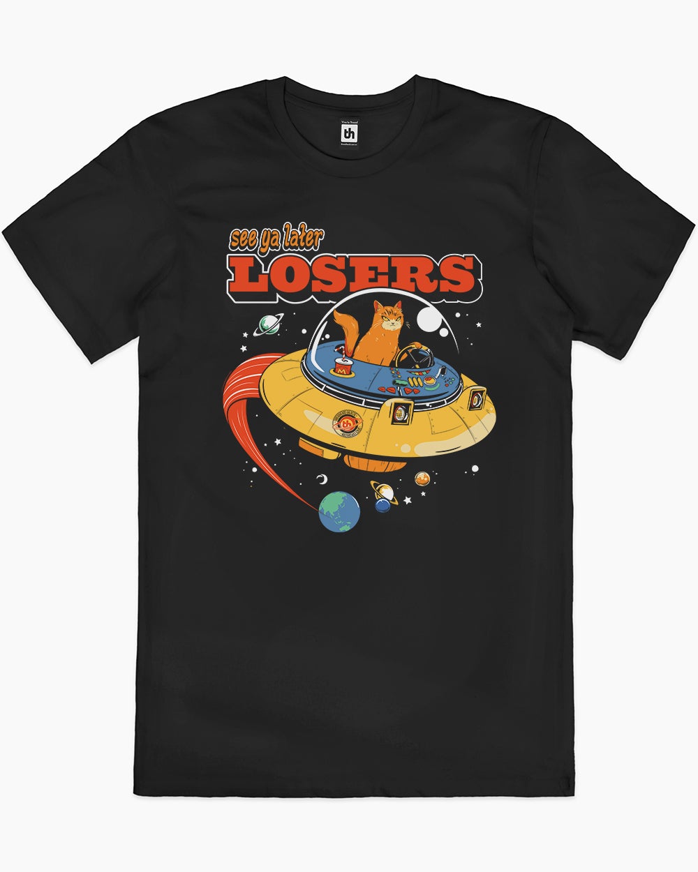 See Ya Later Losers T-Shirt Australia Online #colour_black