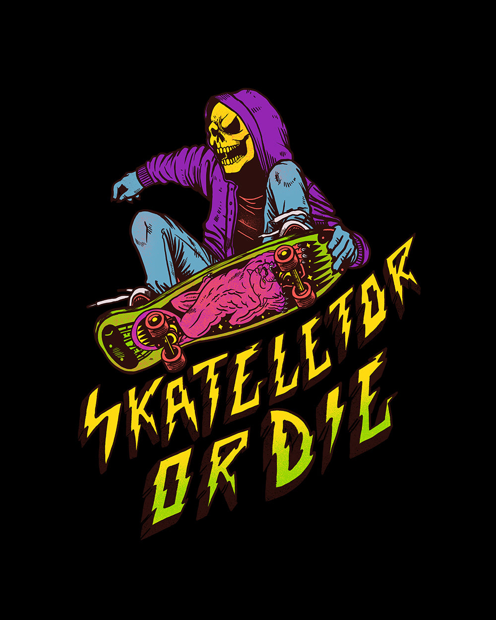 Skateletor or Die Kids T-Shirt Australia Online #colour_black