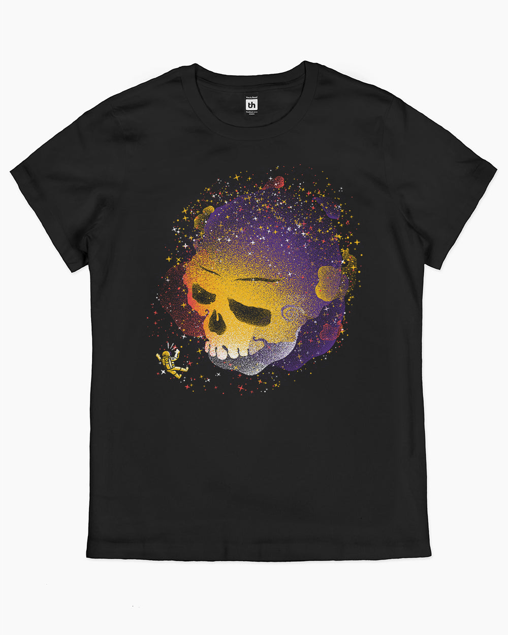 Skull Galaxy T-Shirt Australia Online #colour_black