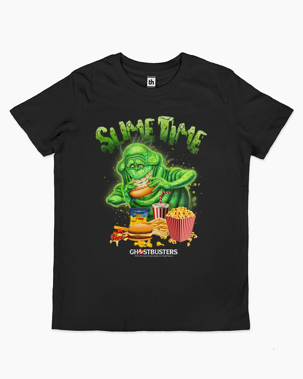 Slimer's Slime Time Kids T-Shirt Australia Online #colour_black