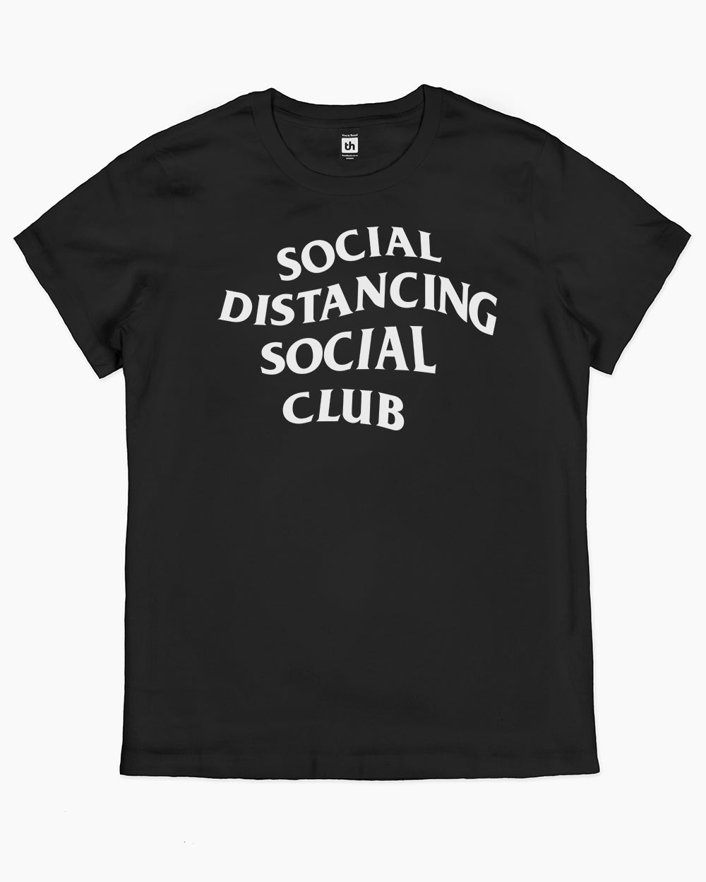 Social Distancing Social Club T-Shirt Australia Online #colour_black