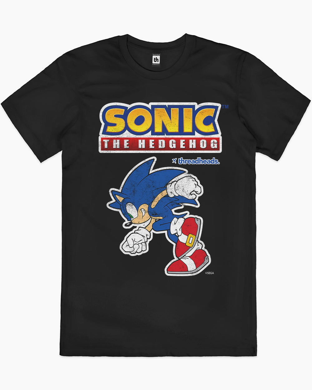Sonic Always on the Run T-Shirt Australia Online #colour_black