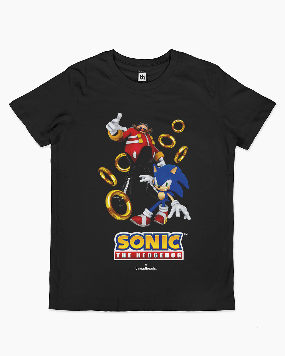 Sonic Don't Stop Running Kids T-Shirt Australia Online #colour_black