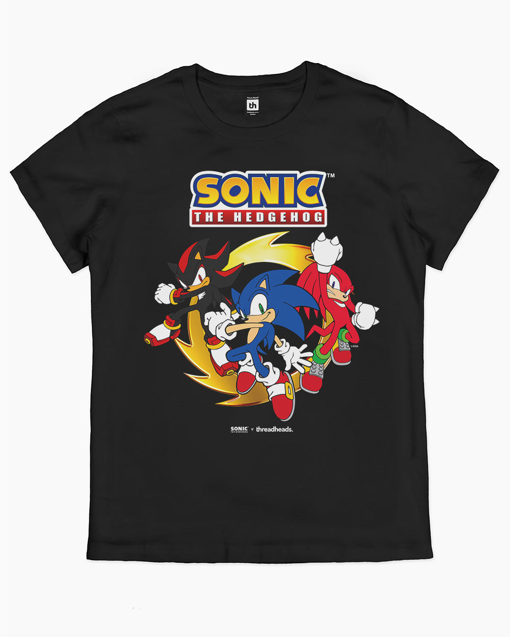 Sonic Has a Posse T-Shirt Australia Online #colour_black