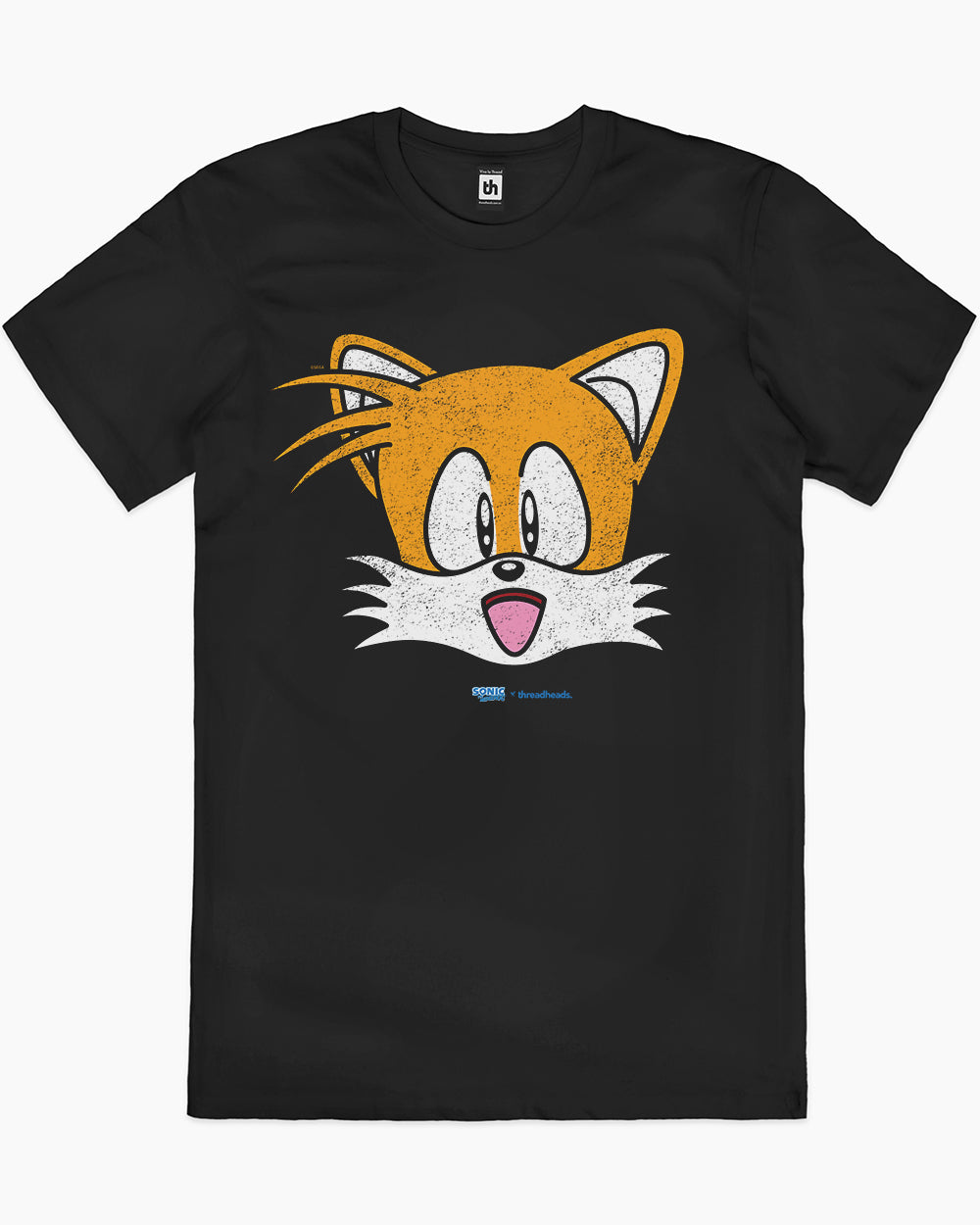 Tails Face T-Shirt Australia Online #colour_black