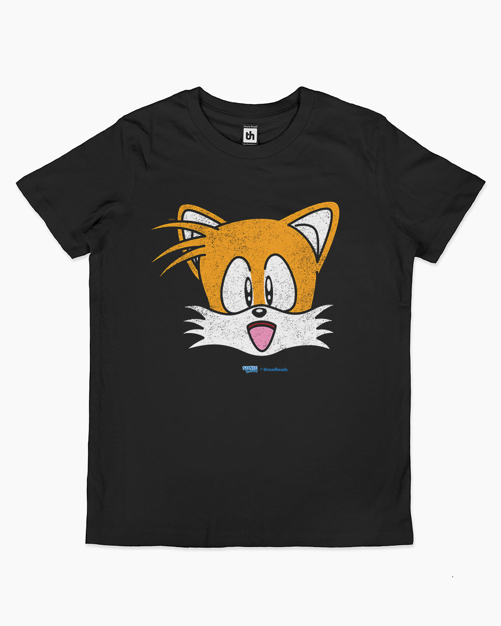 Tails Face Kids T-Shirt Australia Online #colour_black