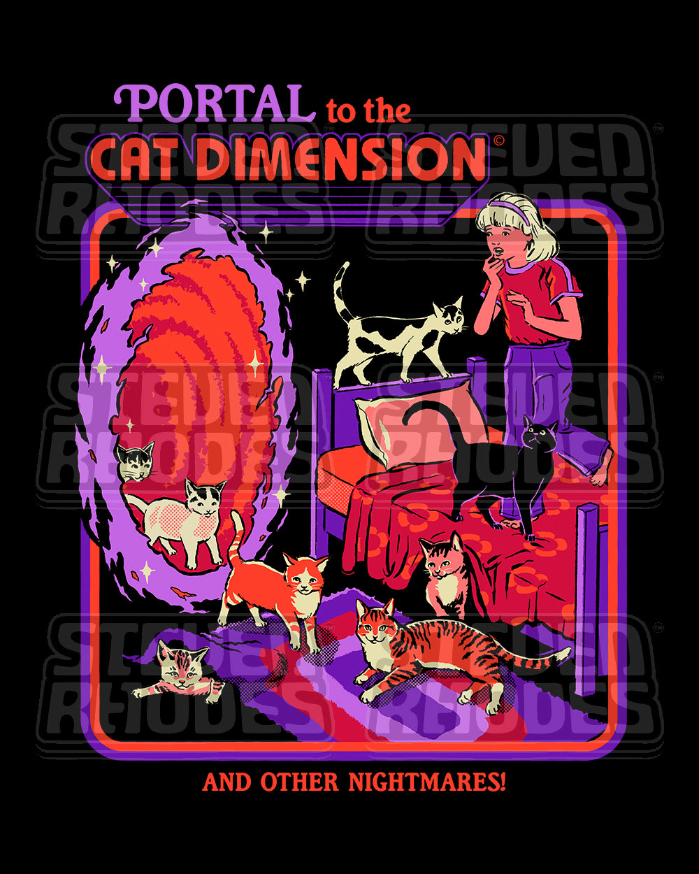 The Cat Dimension Tote Bag Australia Online #colour_black