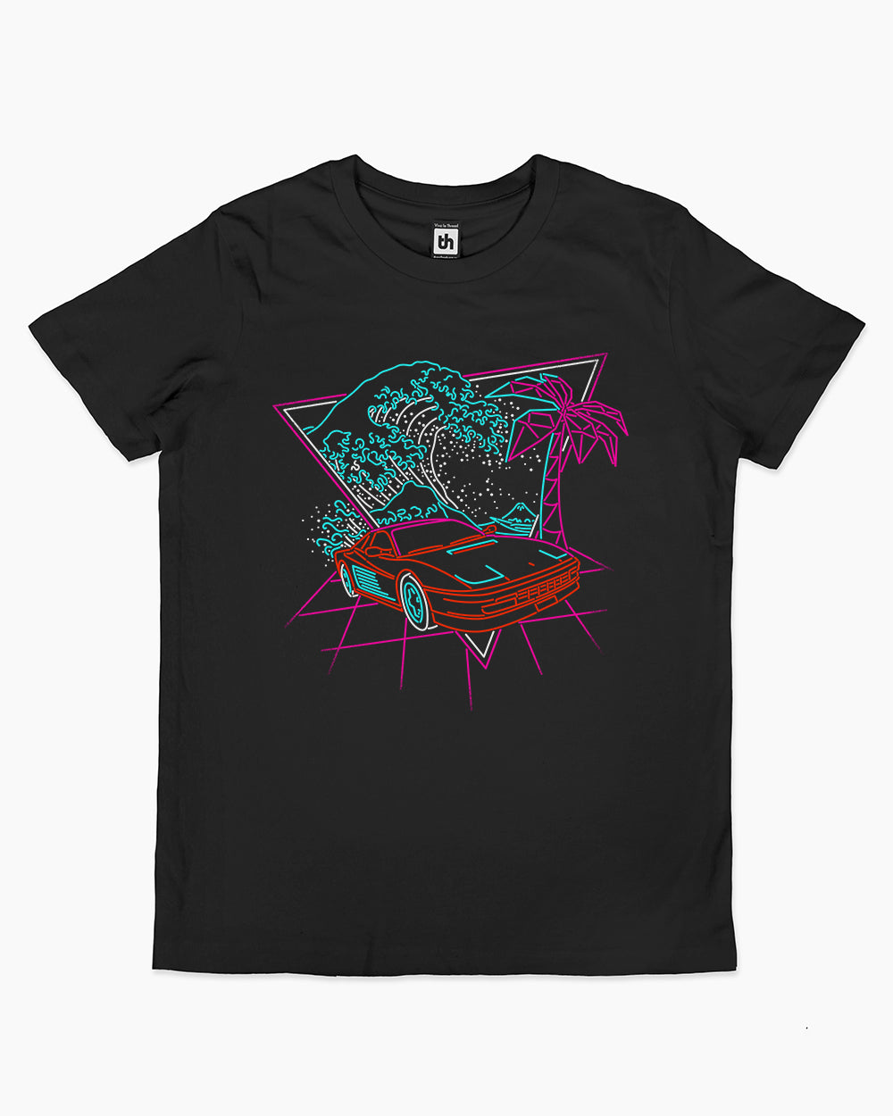Wave of the 80s Kids T-Shirt Australia Online #colour_black
