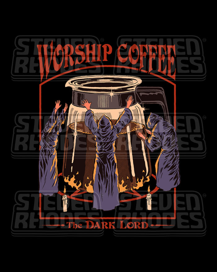 Worship Coffee T-Shirt | Funny Parody T-Shirts Australia | Threadheads