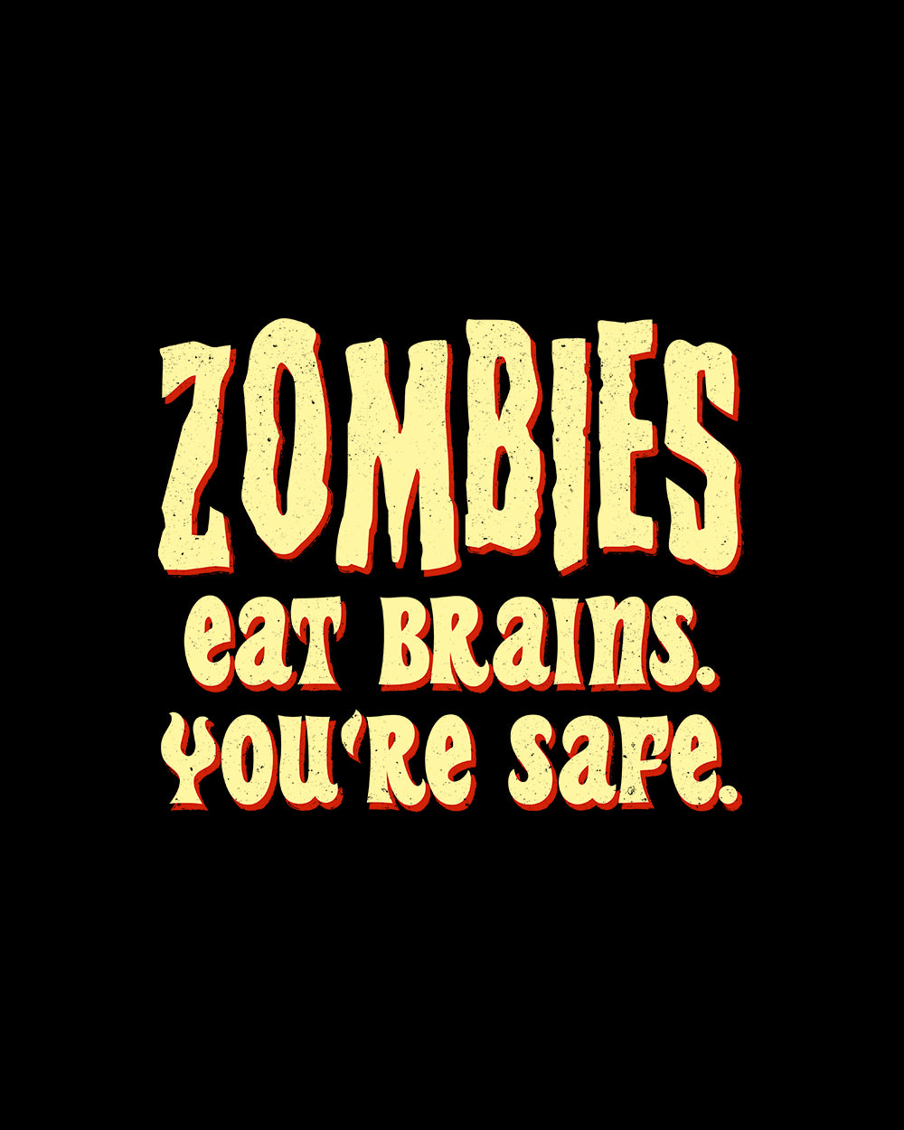 Zombies Eat Brains Kids T-Shirt Australia Online #colour_black
