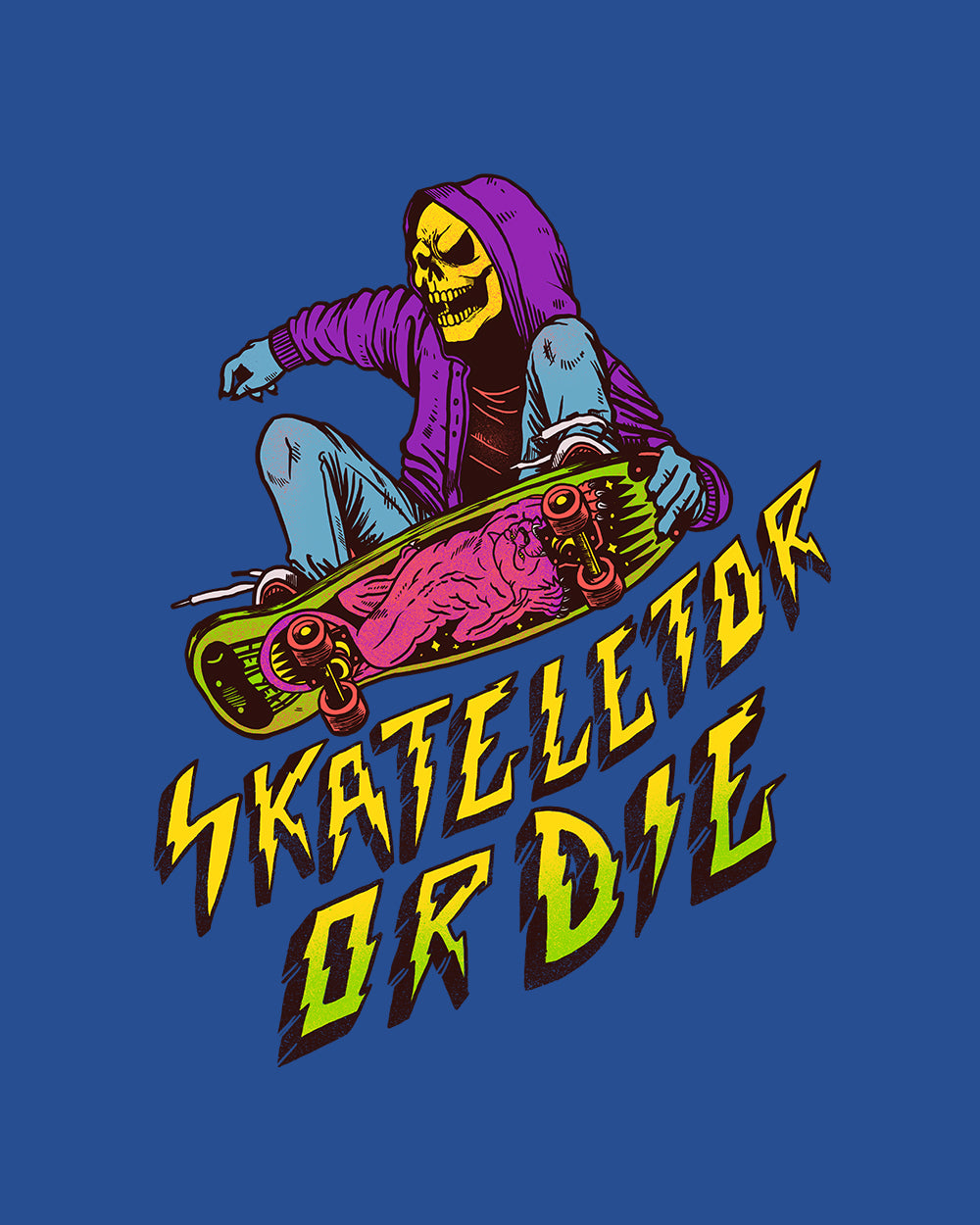 Skateletor or Die Kids T-Shirt Australia Online #colour_blue