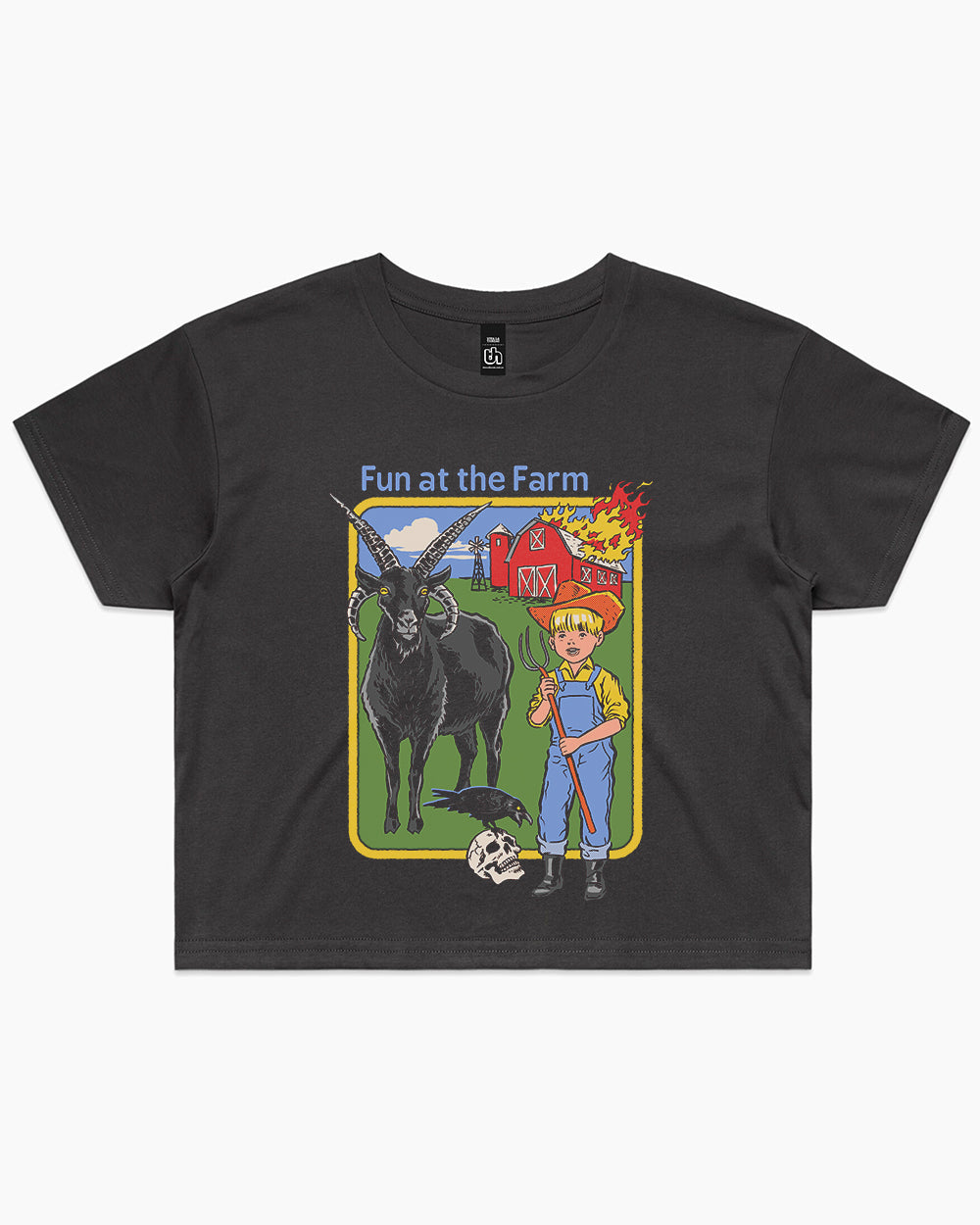 Fun at the Farm Crop Tee Australia Online #colour_coal