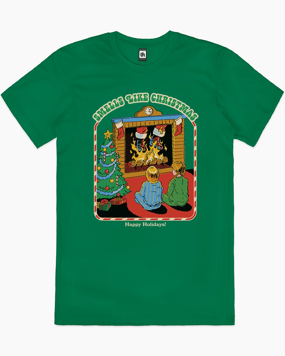 Smells Like Christmas T-Shirt Australia Online #colour_green