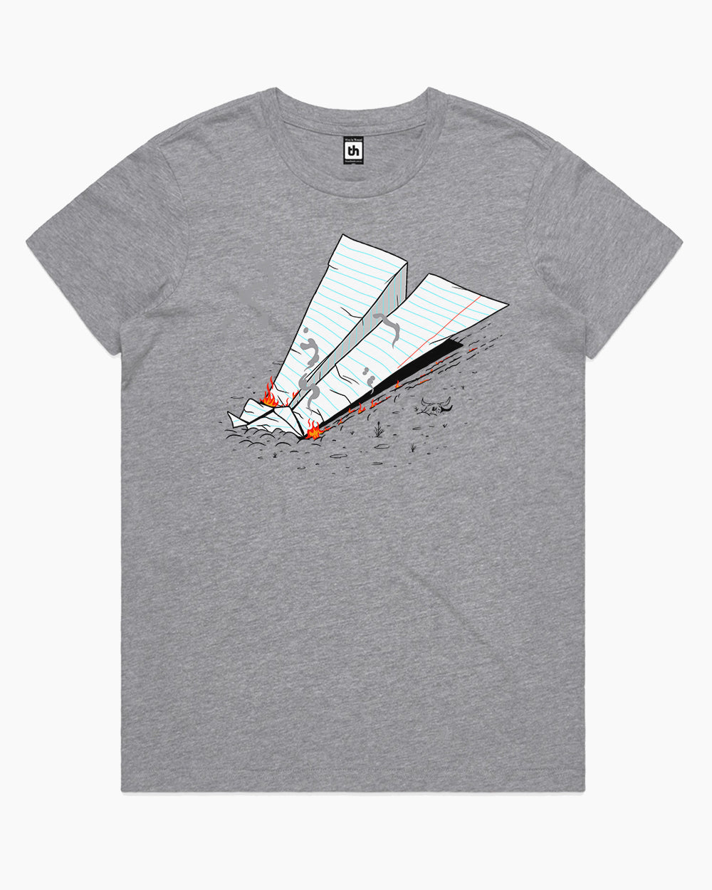 Crash Landing T-Shirt Australia Online #colour_grey