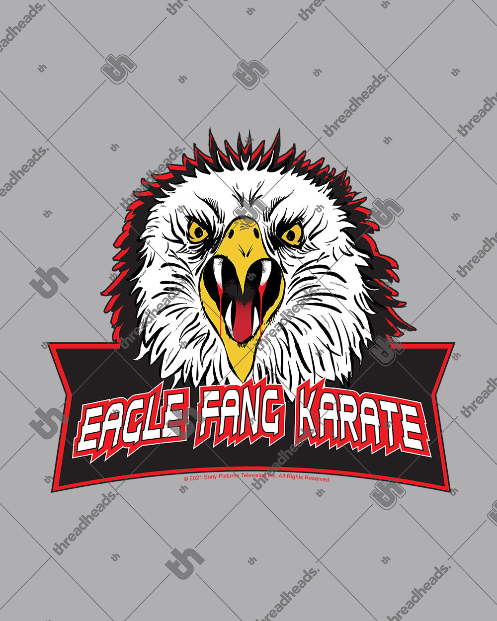 Eagle Fang Karate Logo Stonewash Tee Australia Online #colour_ash stone