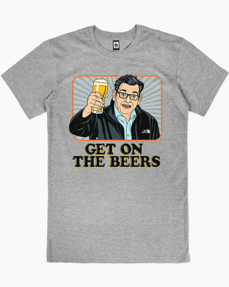 Get on the Beers TShirt Funny Aussie TShirt Australia Threadheads