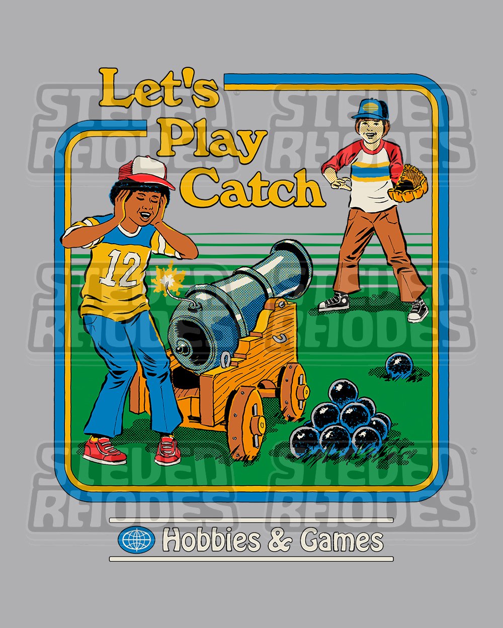 Let's Play Catch T-Shirt Australia Online #colour_grey