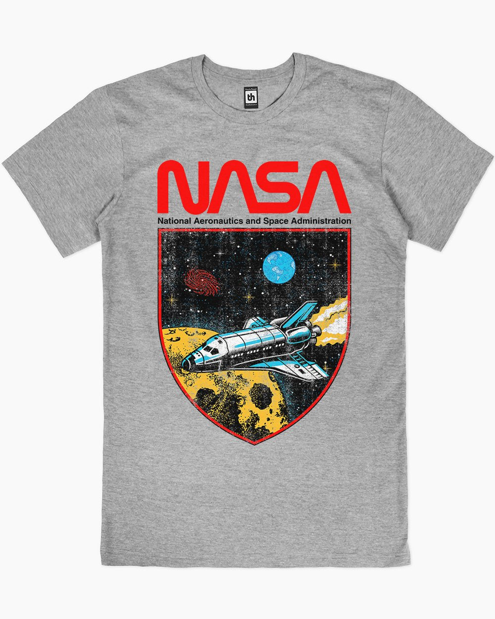 NASA Shield T-Shirt Australia Online #colour_grey