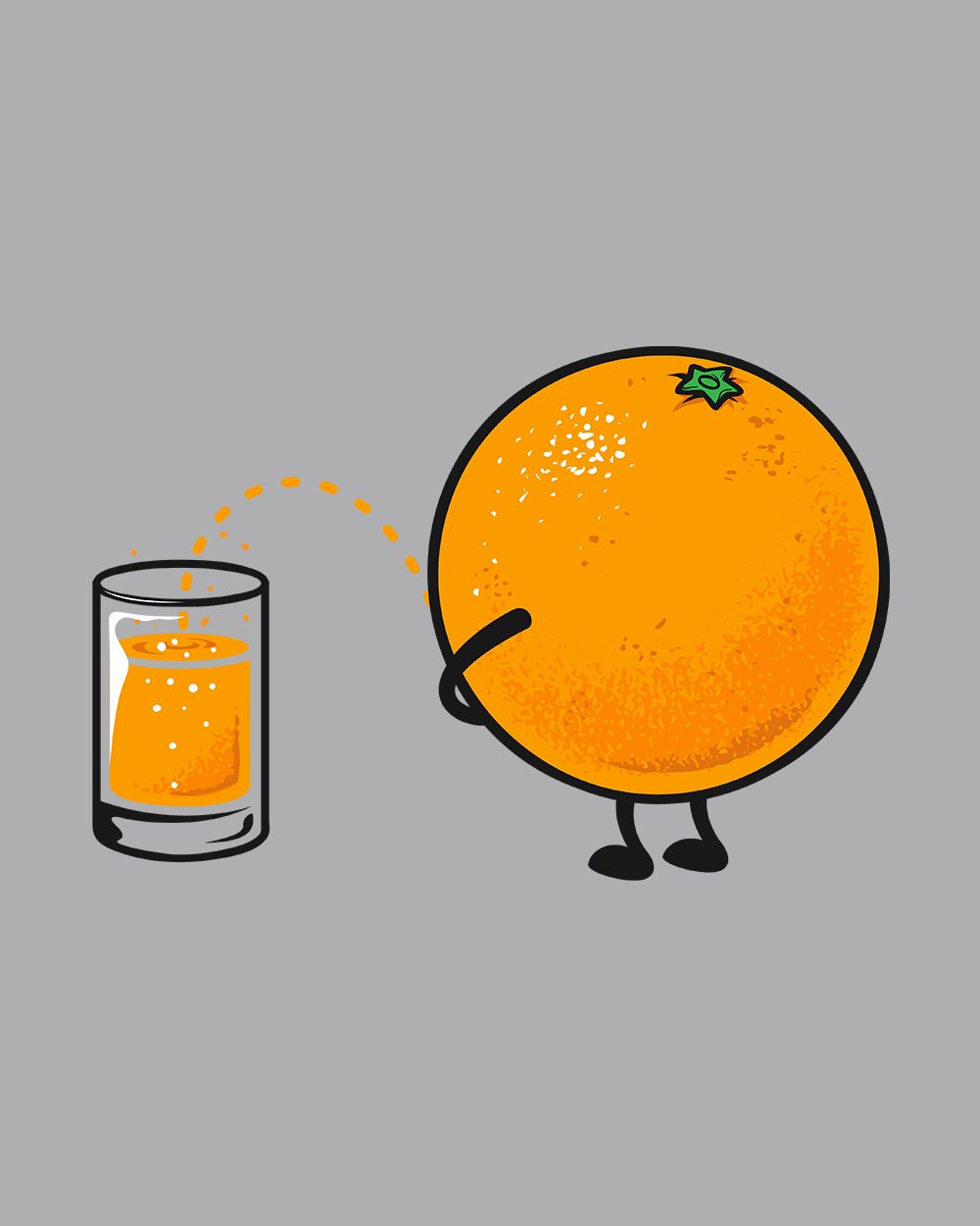 Orange Juice T-Shirt Australia Online #colour_red