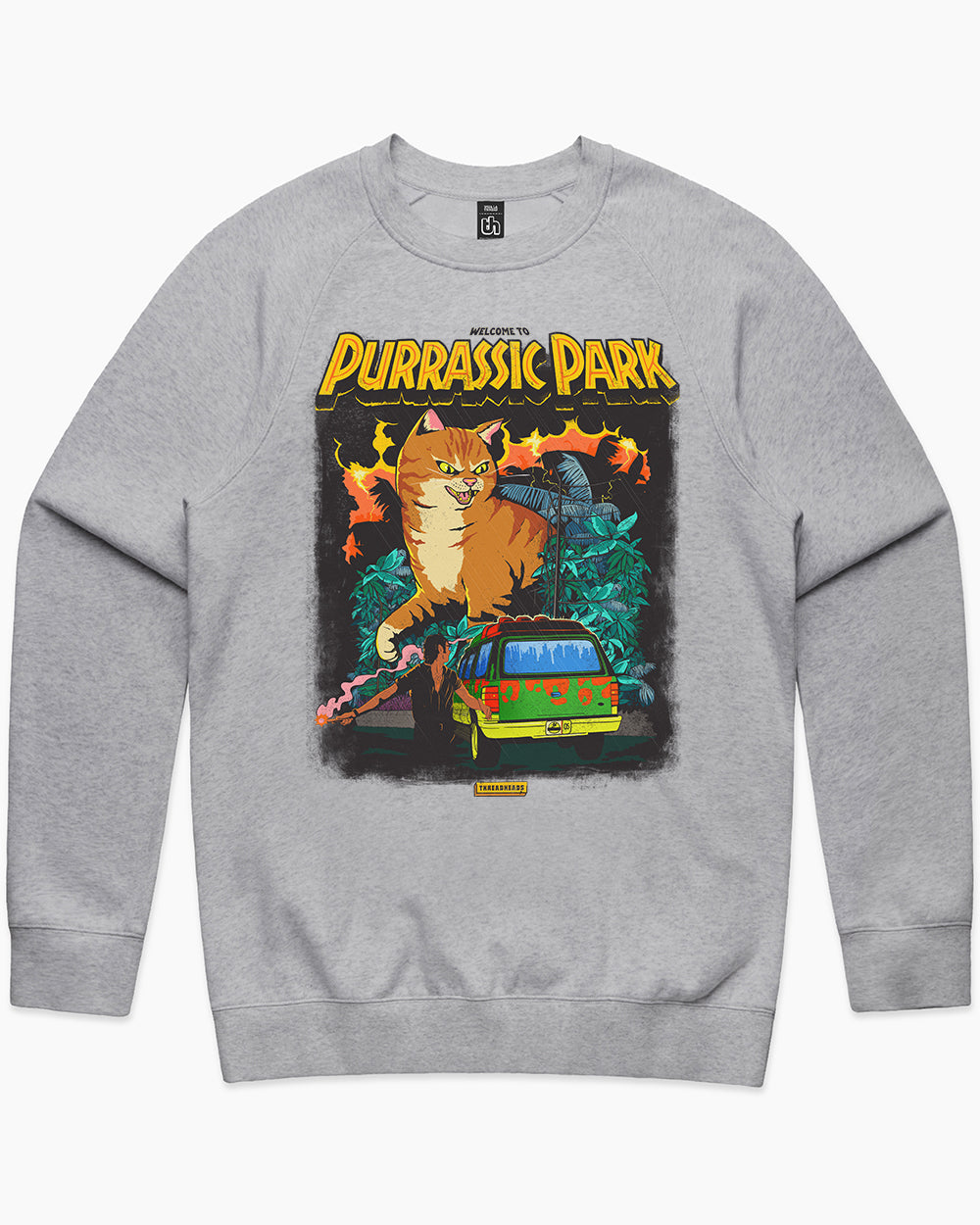 Purrassic Park Sweater Australia Online #colour_grey