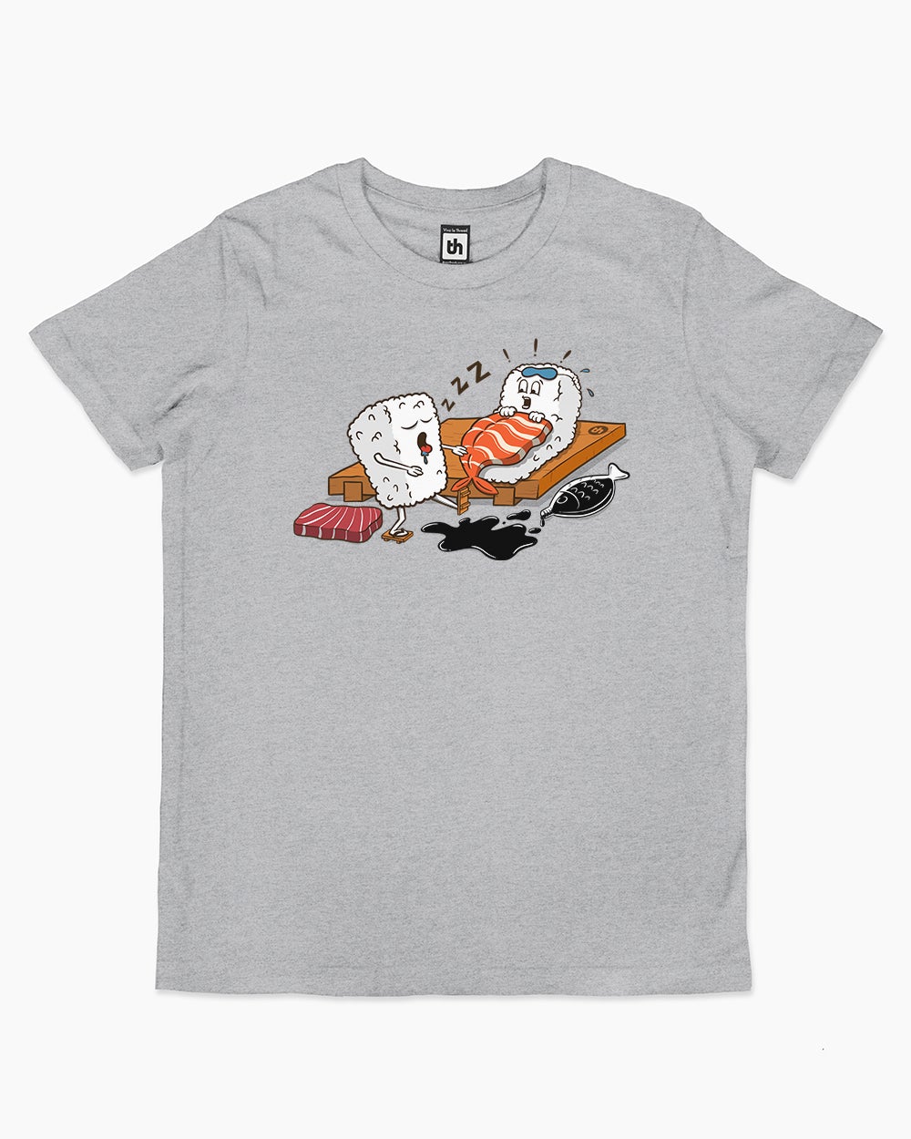 Sleepwalking Sushi Kids T-Shirt Australia Online #colour_grey